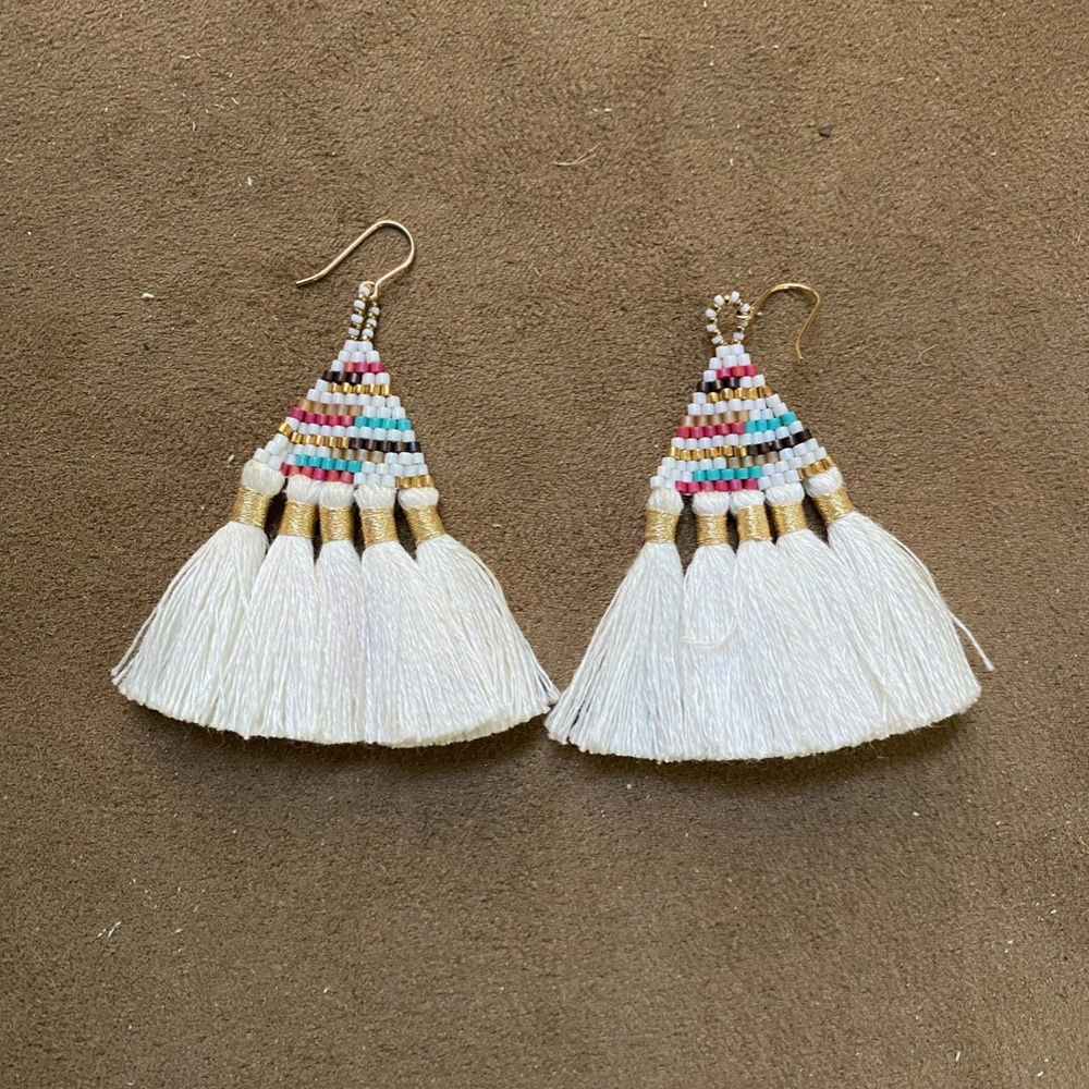 ANTHROPOLOGIE Tali Tassel Earrings - Picture 2 of 2